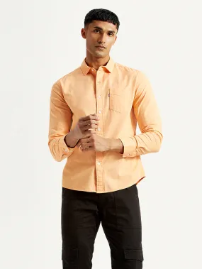 Men's Solid Slim Fit Shirt family gathering
