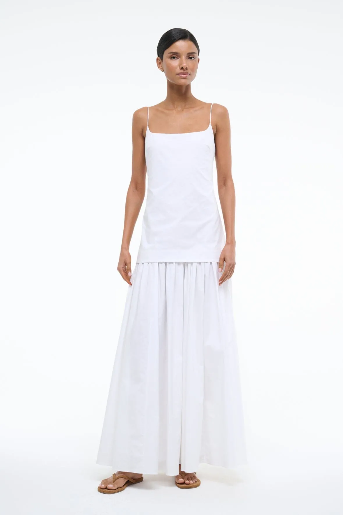 understated look ARI DRESS | WHITE