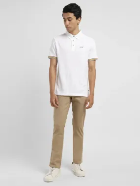 Men's Solid Slim Fit Polo T-shirt SoftTouch Collar Lining Timeless Appeal