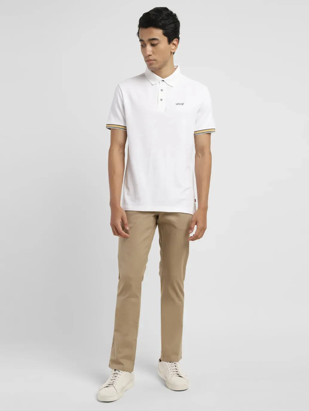 Trendy Layers Elegant Top Men's Solid Slim Fit Polo T-shirt