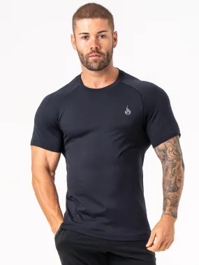 Everyday Fit Casual Active Wear Element Seamless T-Shirt - Black