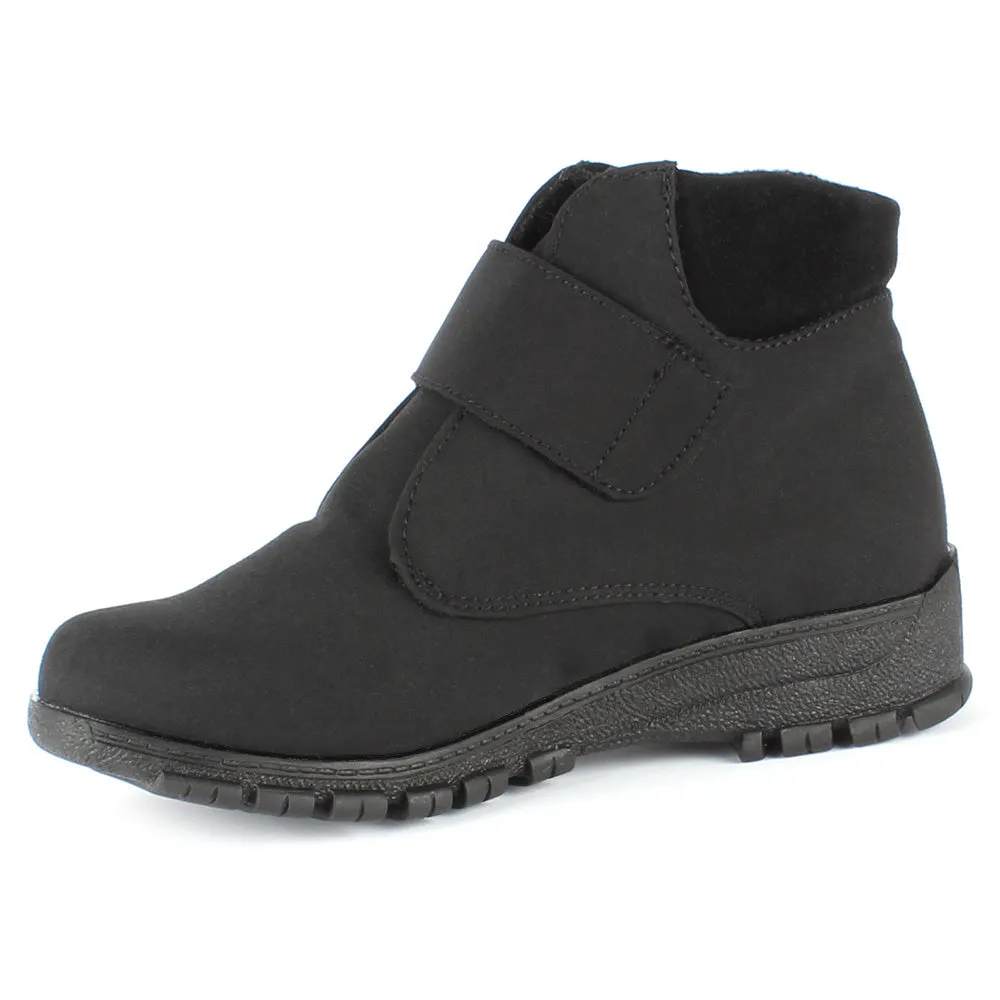 Ellie - Black Cushioned Step Winter Walker