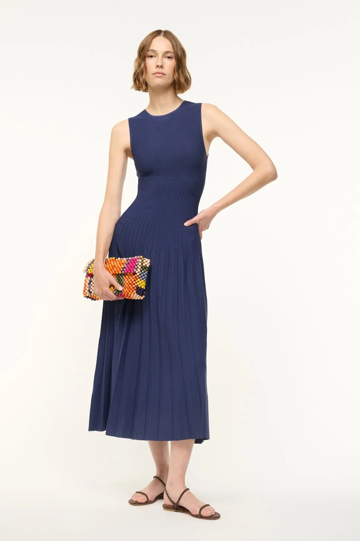 ELYSE DRESS | NAVY Smart Tones Soft Draping