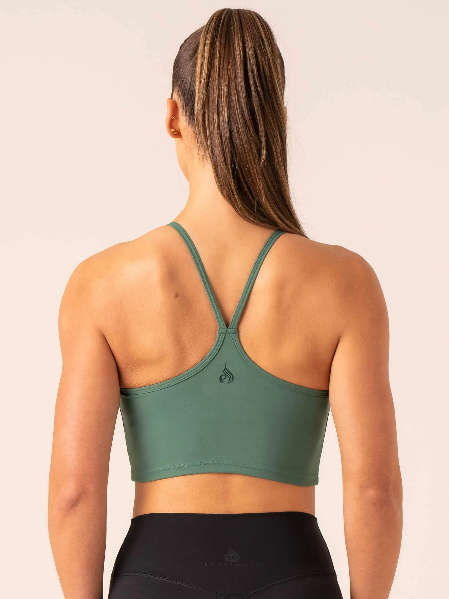 QuickDry Performance Embody Compression Tank Bra - Dark Green