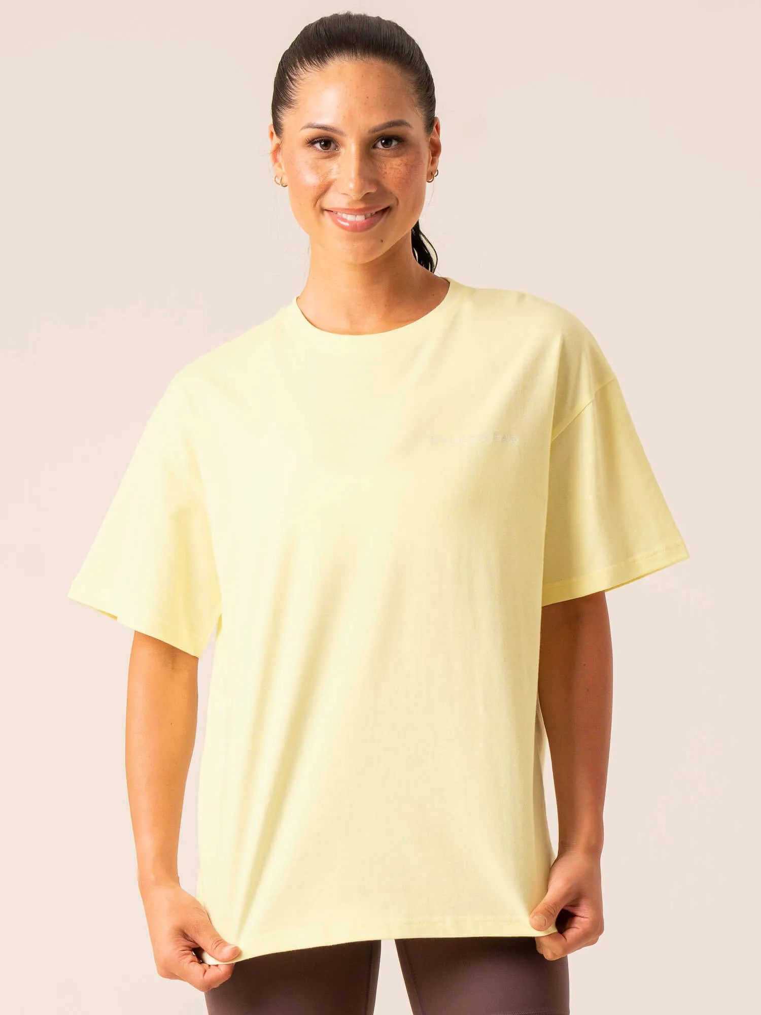 Embody Oversized T-Shirt - Lemon Festival wear