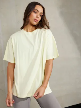 Everyday Top Beach Wear Embody Oversized T-Shirt - Lemon