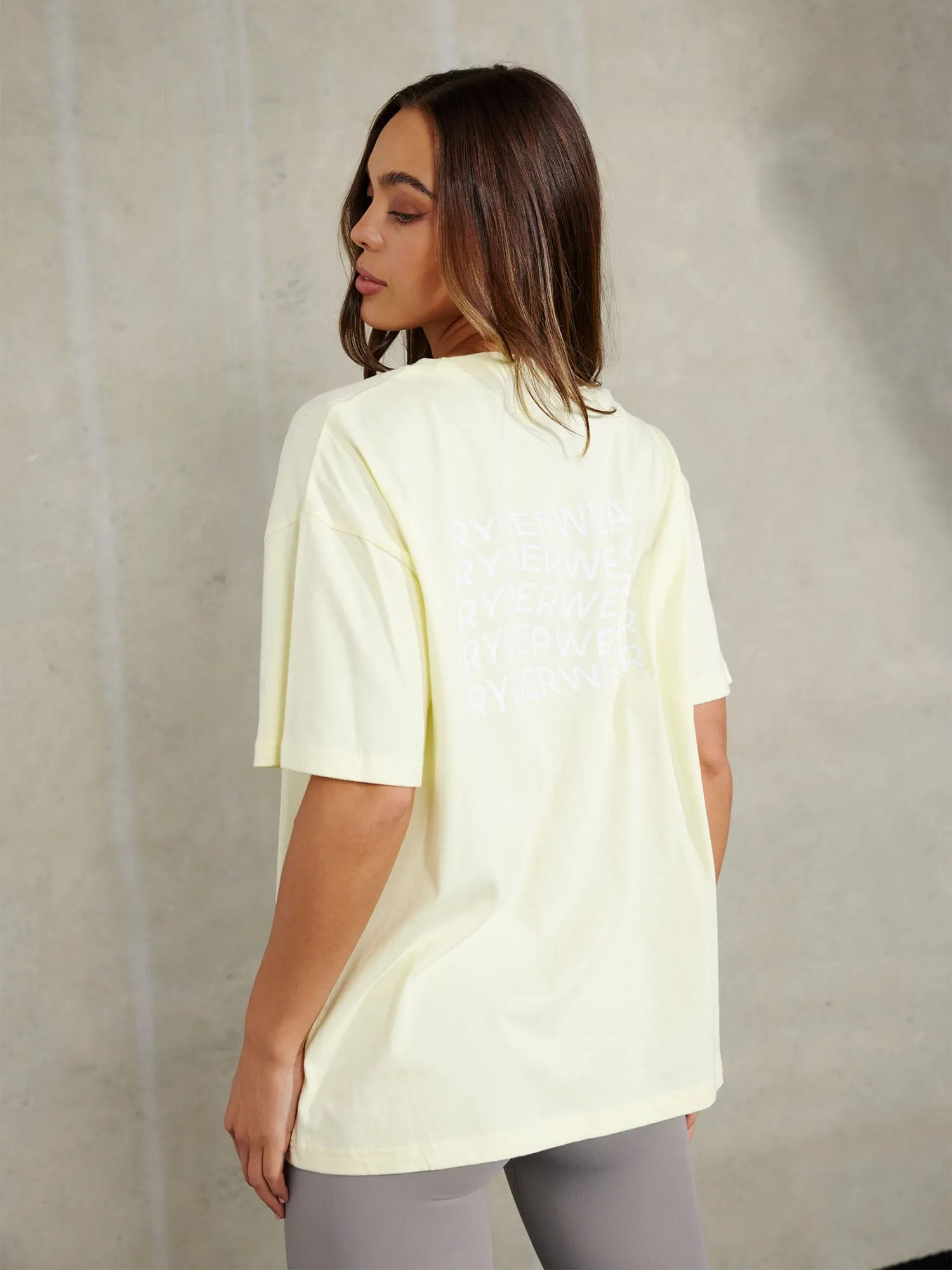 Embody Oversized T-Shirt - Lemon Plus size confidence FadeResistant