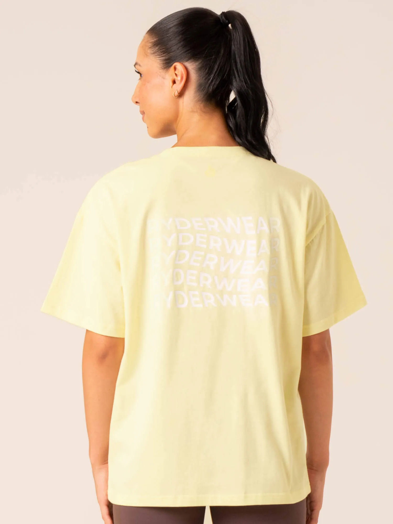 Embody Oversized T-Shirt - Lemon Non Restrictive Silhouette Cozy Look Wear
