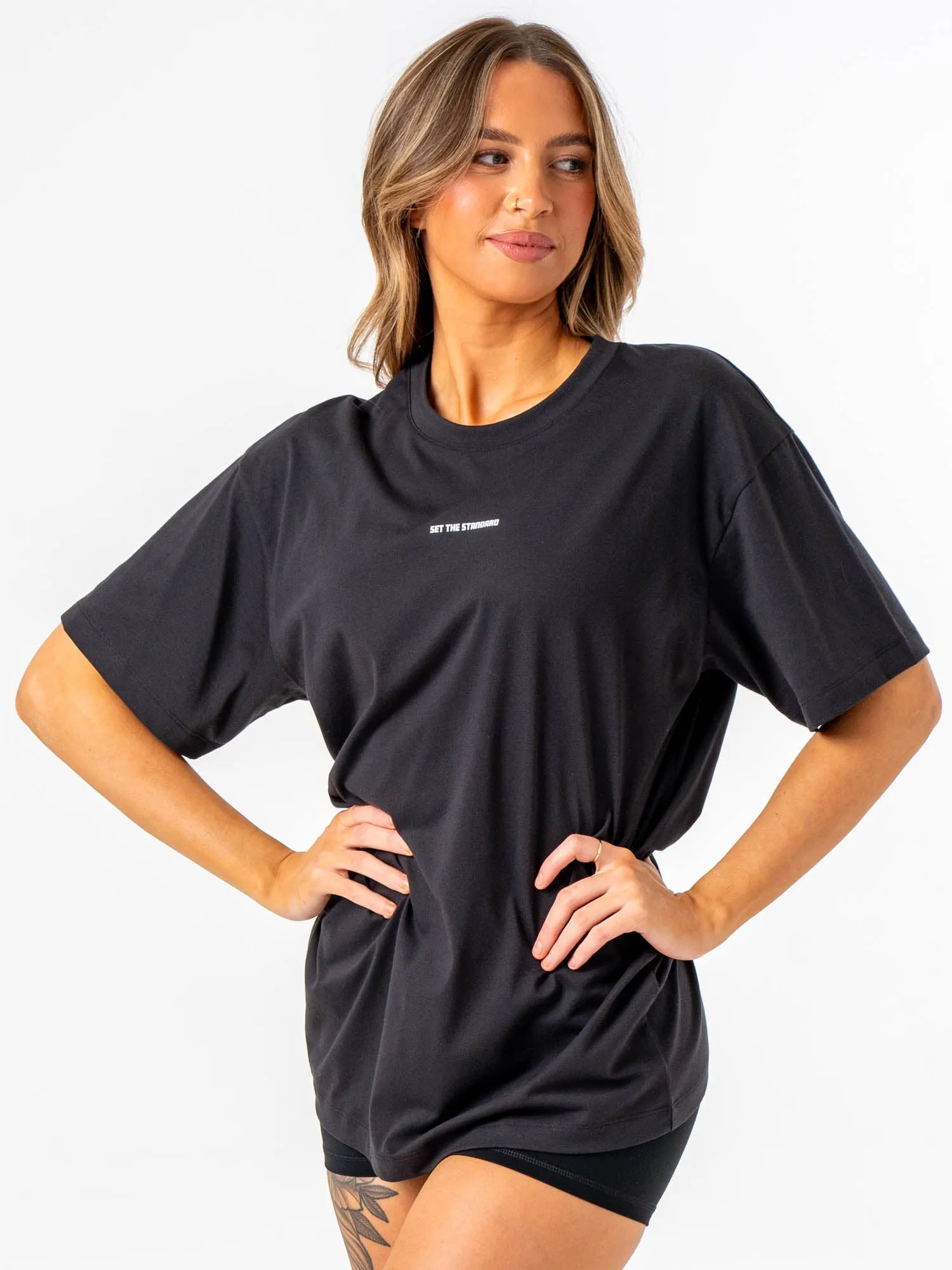 All Day Comfort Emerge Oversized T-Shirt - Faded Black