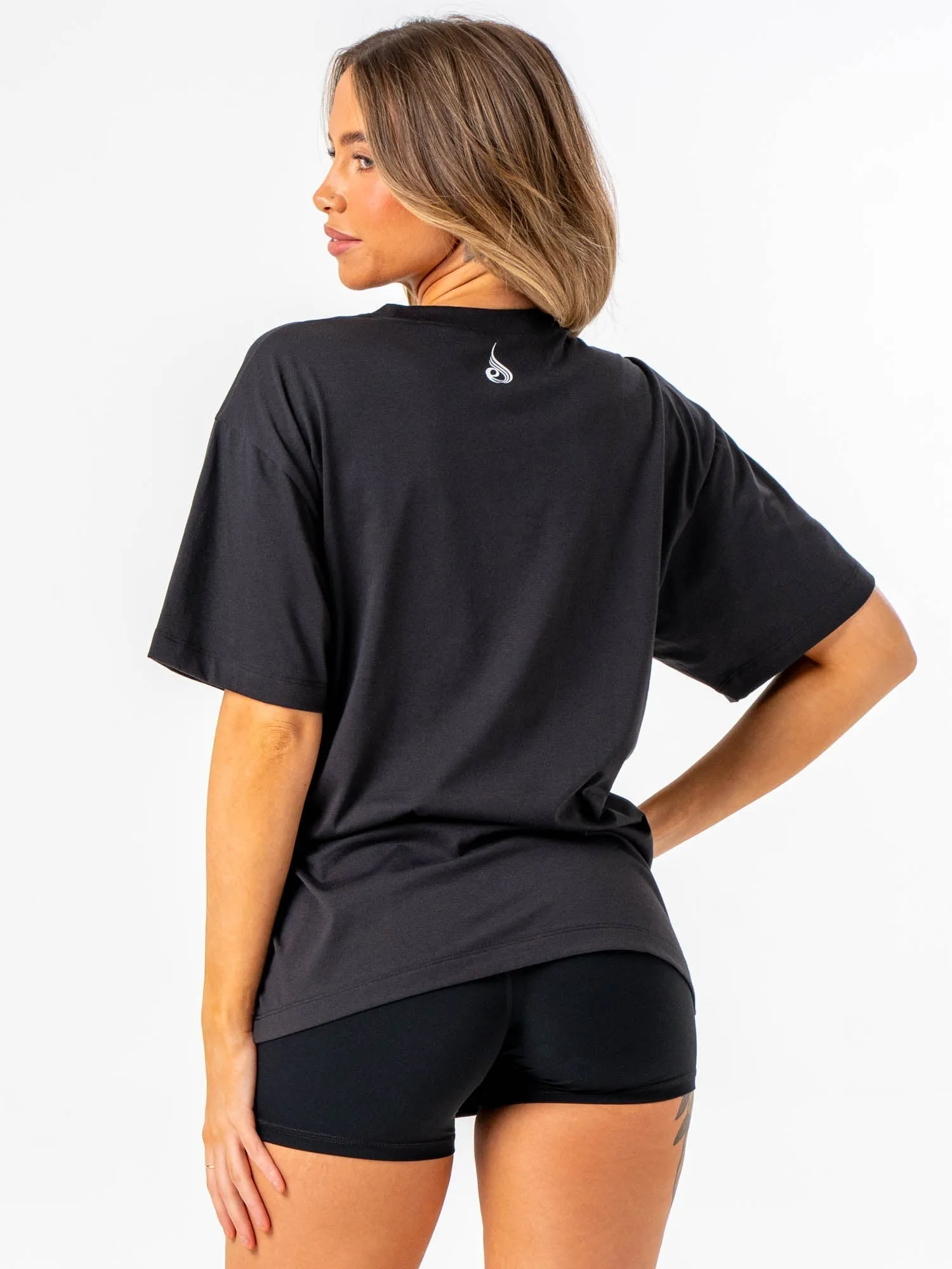 Emerge Oversized T-Shirt - Faded Black Chilly Day Style NonRestrictive Cut