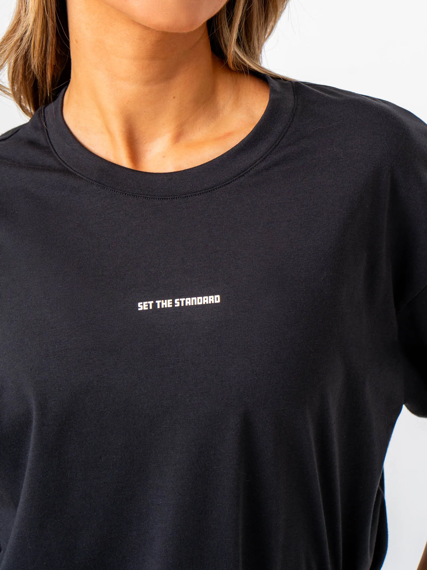 QuickDryTechnology Casual Mode Emerge Oversized T-Shirt - Faded Black