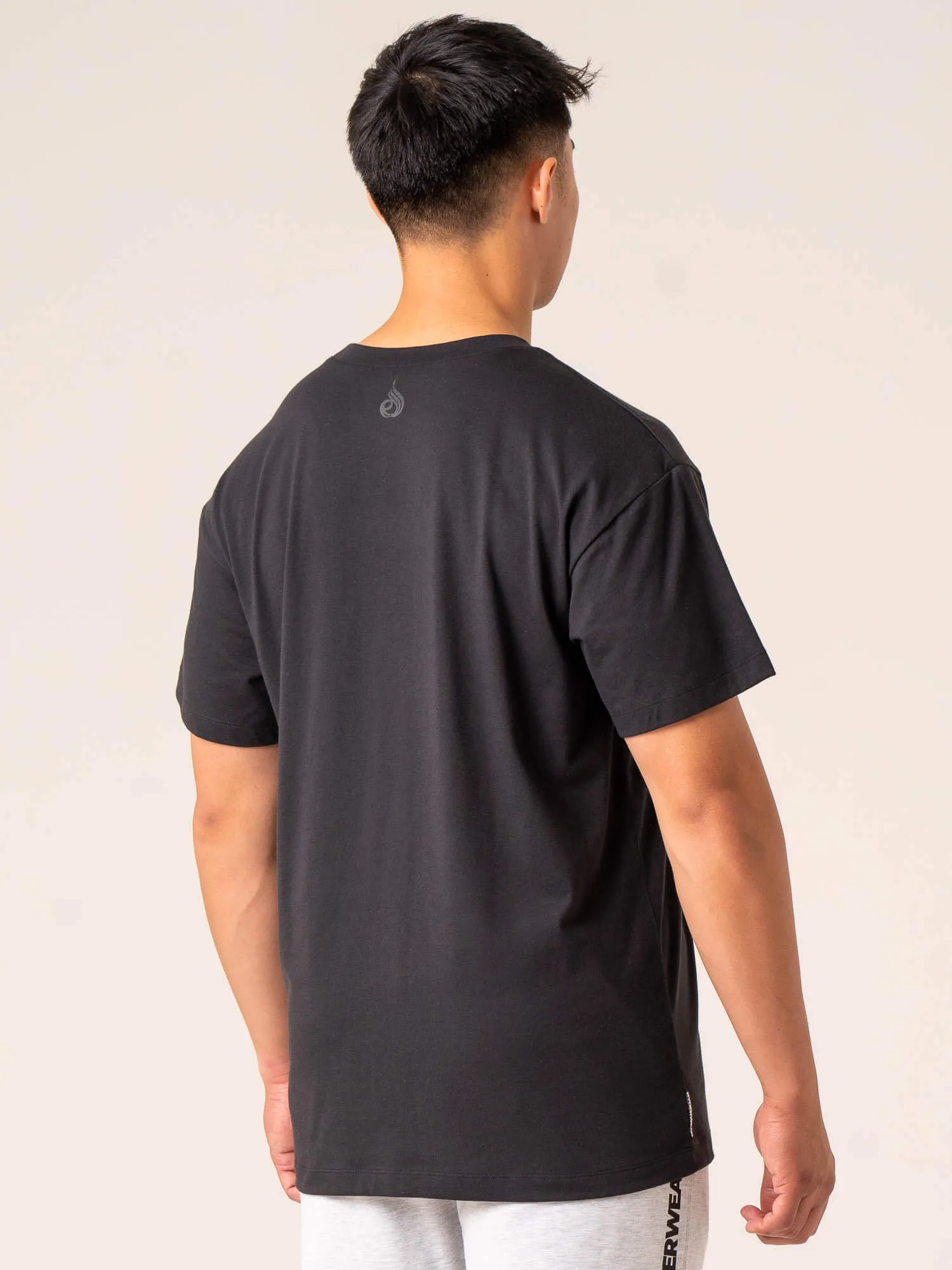 Emerge Oversized T-Shirt - Faded Black Essential layering piece Flattering Design