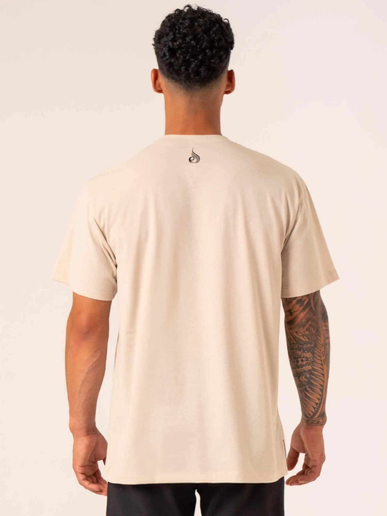 Light Stretch Emerge Oversized T-Shirt - Sand
