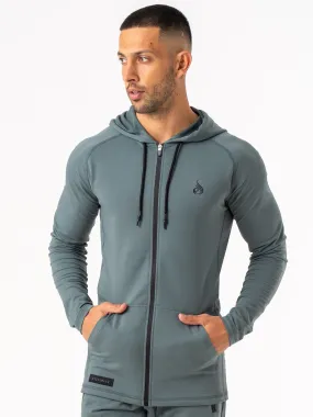 Endurance Zip Up Jacket - Fern Green InterchangeablePanels Wool blend