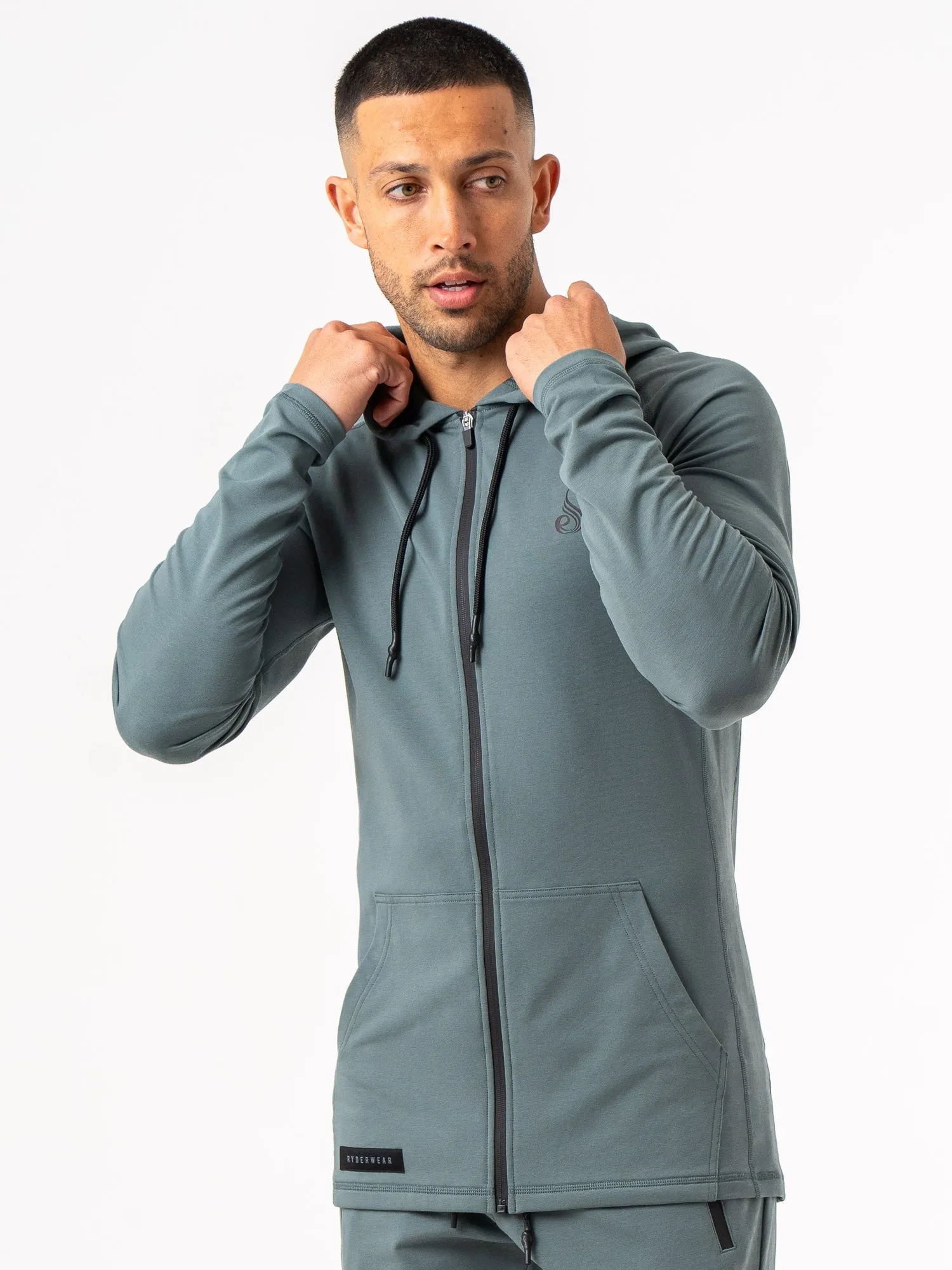 Endurance Zip Up Jacket - Fern Green Anti Slip Cuffs