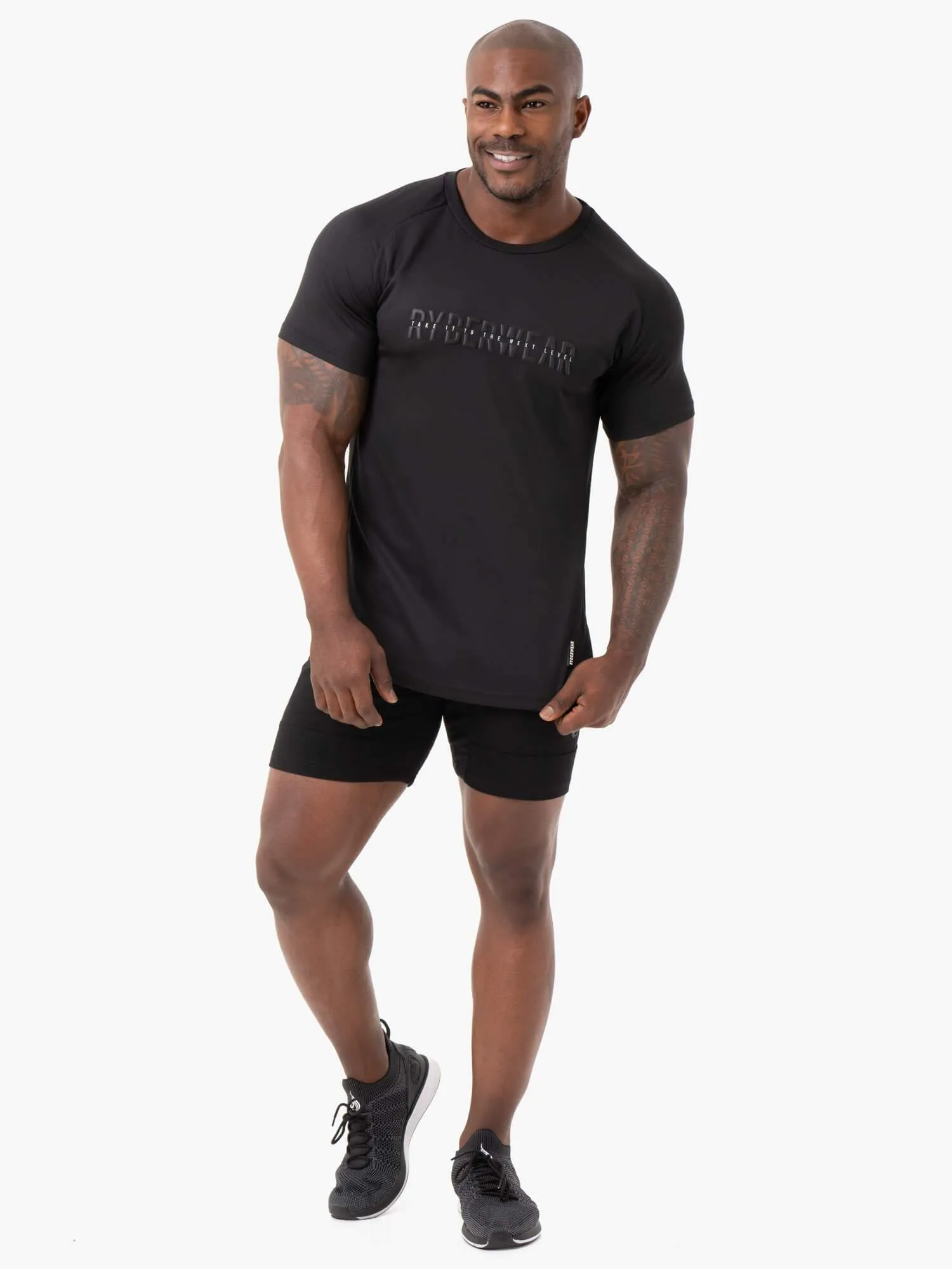 Energy Mesh T-Shirt - Black Popular Comfy and Versatile