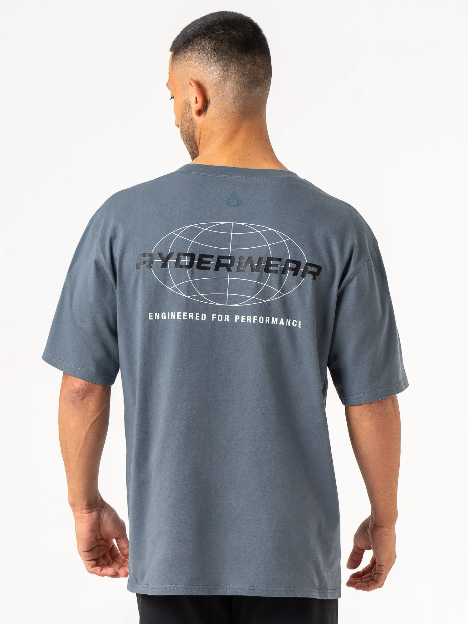 Energy Oversized T-Shirt - Petrol RelaxedFit ReinforcedHems