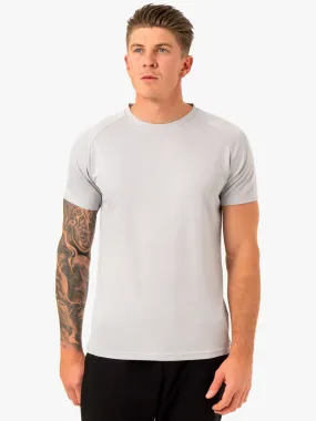 Enhance T-Shirt - Snow Grey MinimalistStitching