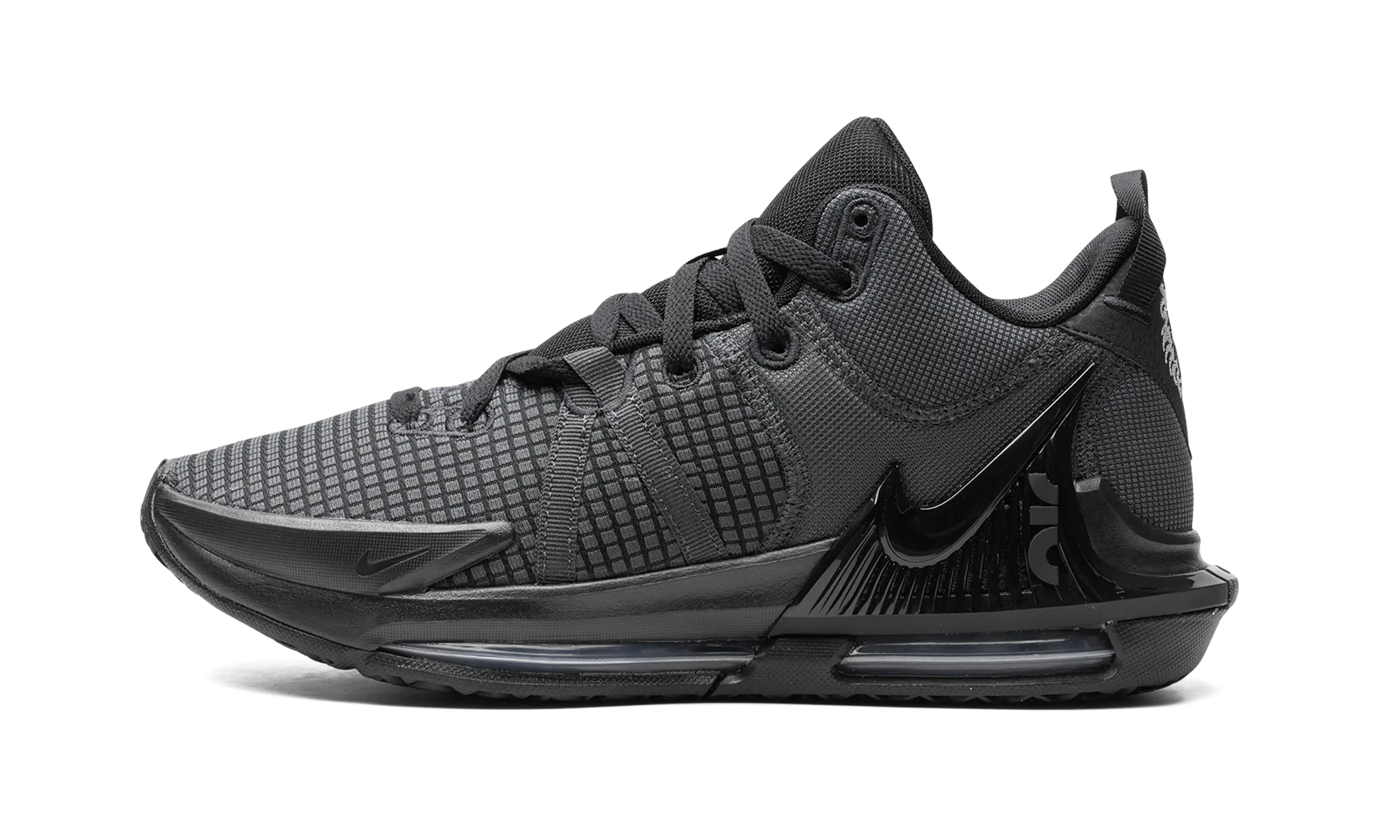 LEBRON WITNESS 7 "Black" Lockdown fit Knit Collar Construction