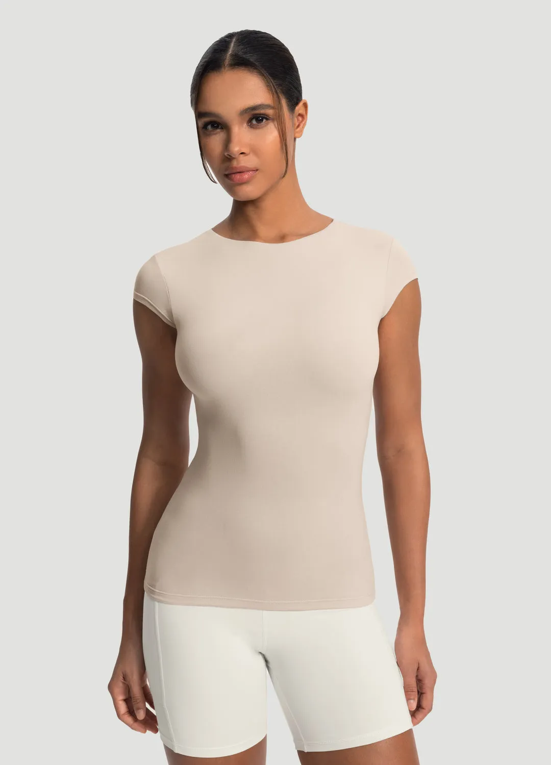 Crew neck classic Cozy Comfort Essential Fitted Tee