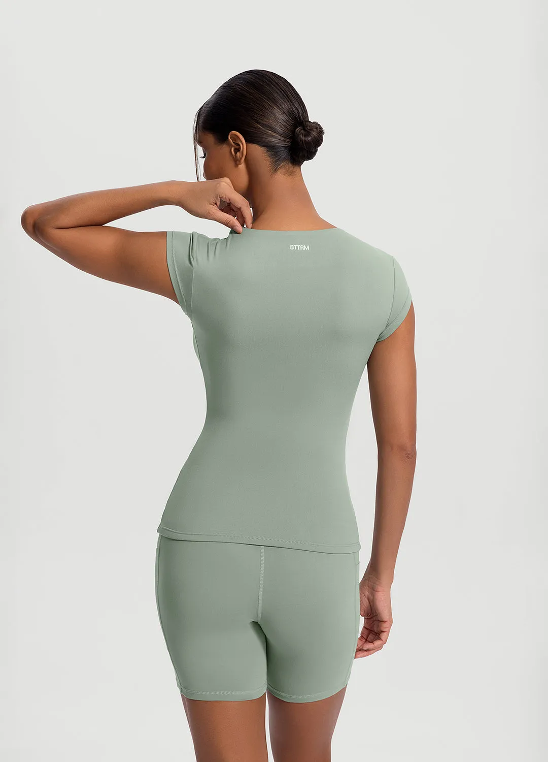 BiodegradableMaterial Pocket Design Essential Fitted Tee