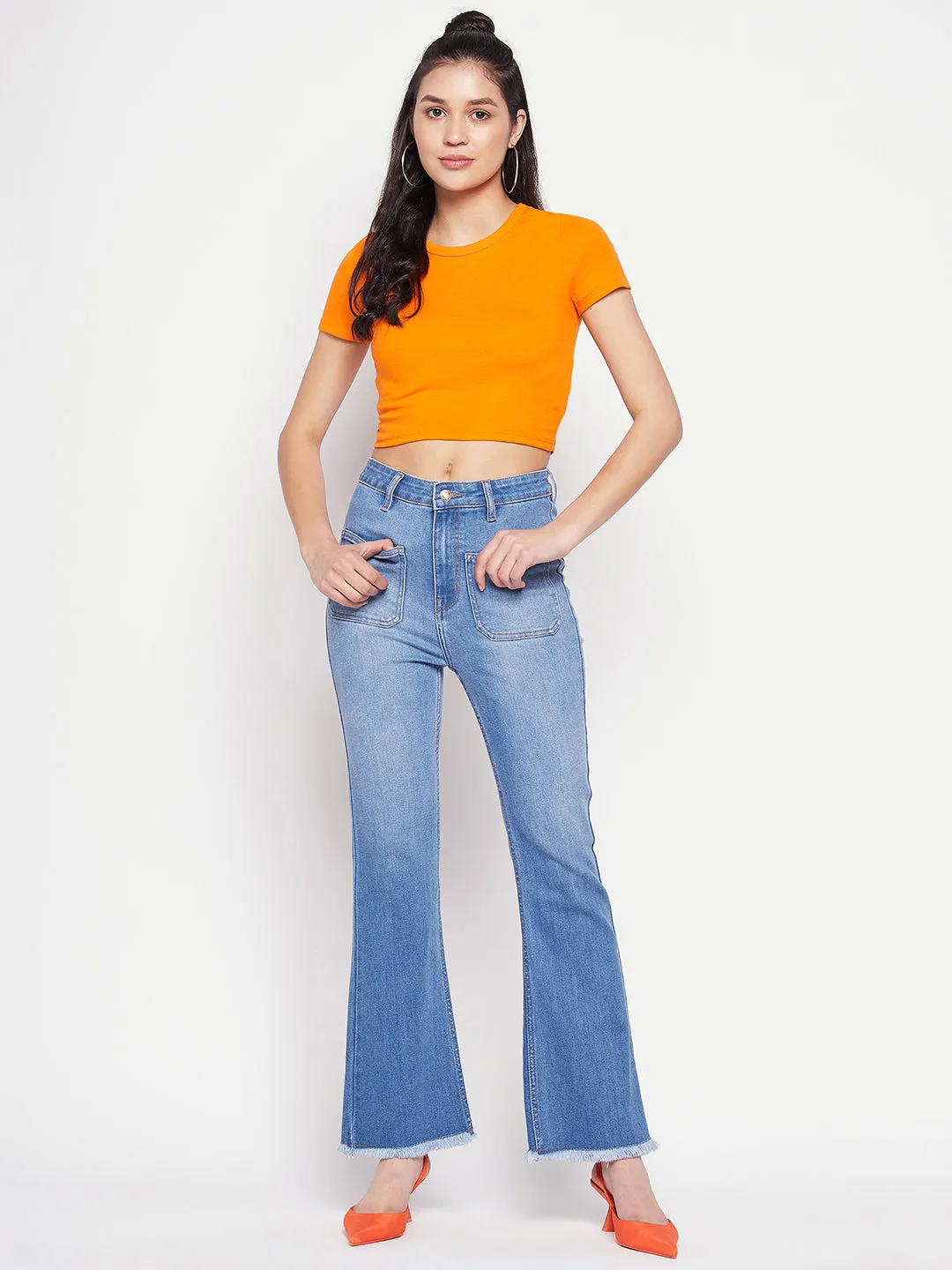 Madame Blue Denim Modern Textured