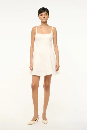 Minimal Cut Hook-And-Eye JOY MINI DRESS | IVORY