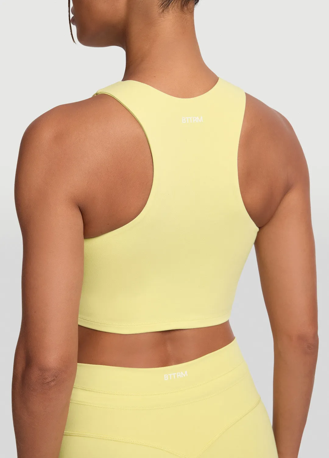 Two-Tone Crop Top Breathable Microfiber AntiPill Surface