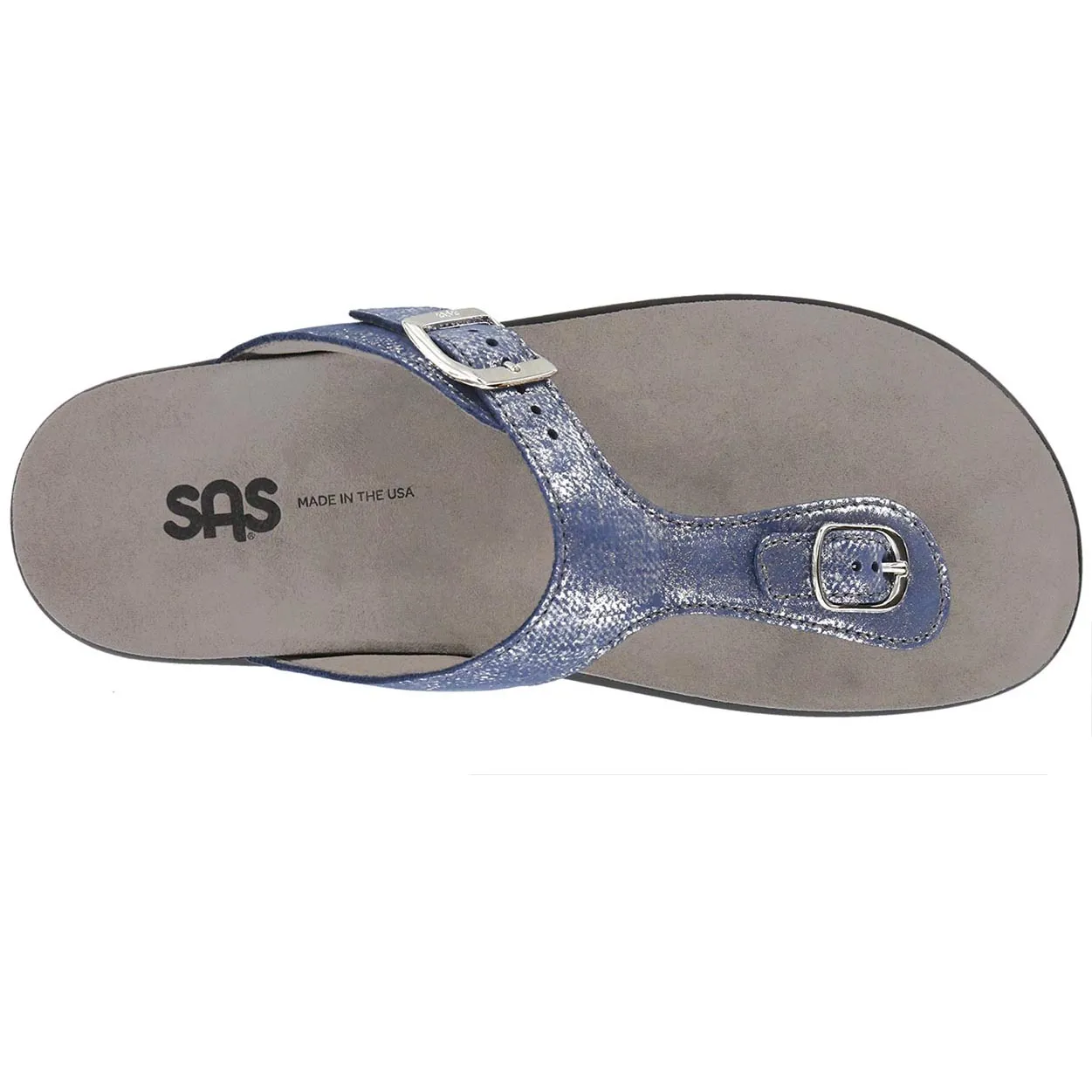 Weight Distribution System Removable Footbed Sanibel - Silver Blue