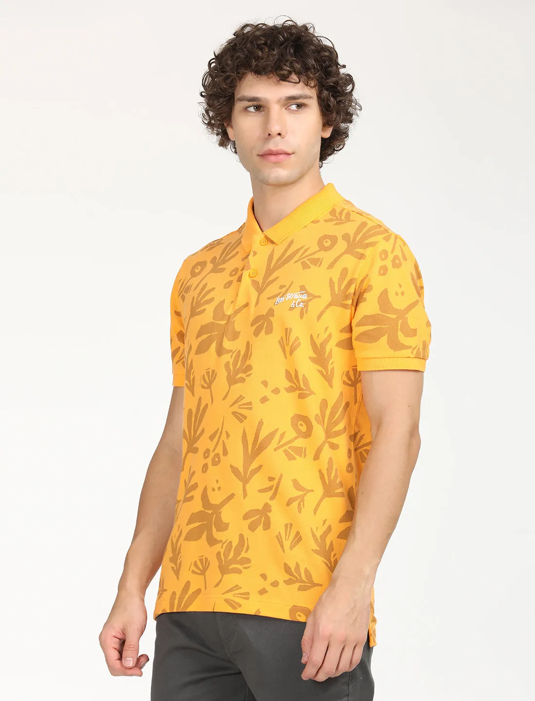 Men's Printed Polo T-Shirt Chill Mode Tailored Layers
