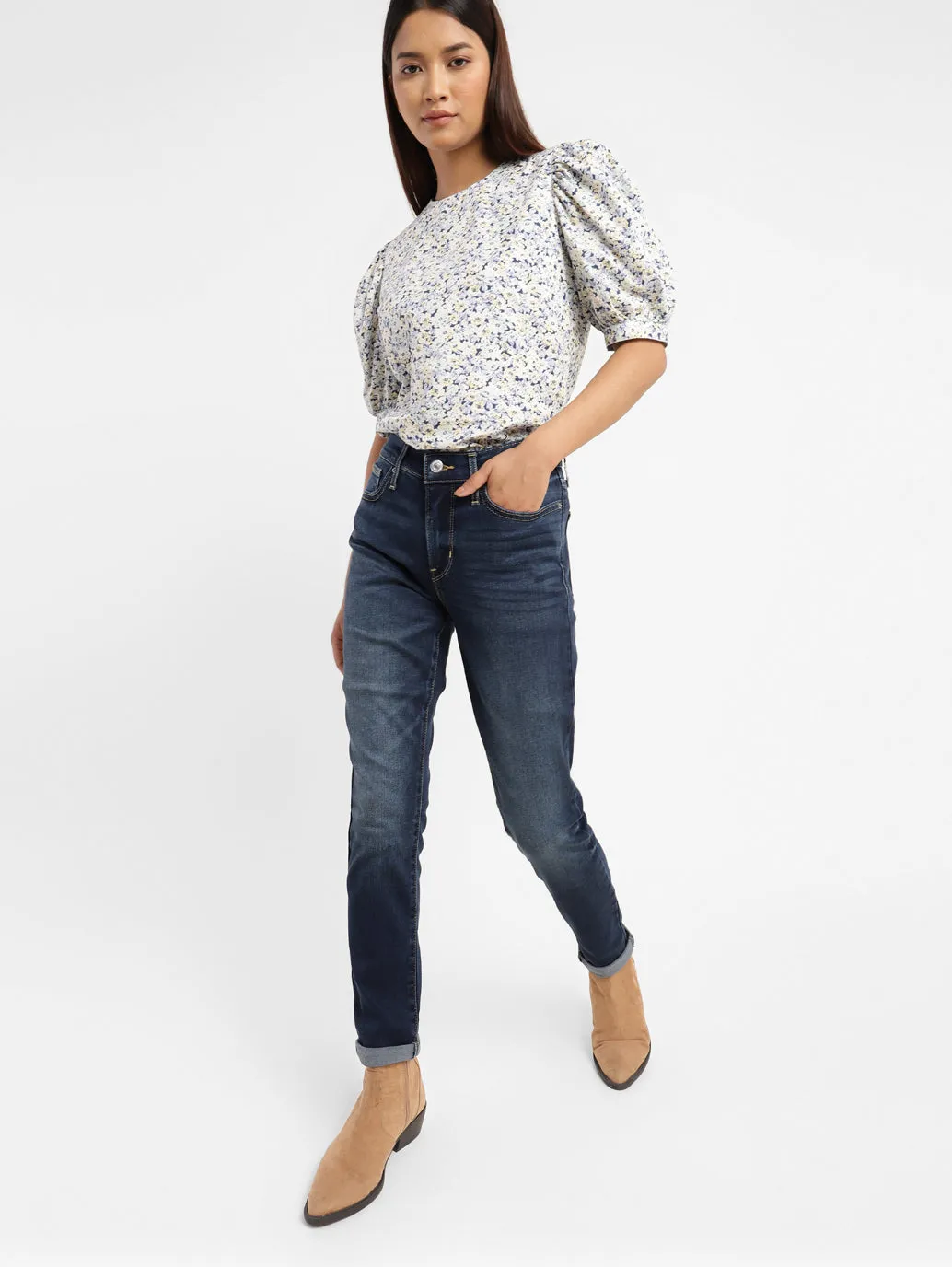 Everyday Use Modern Shopping Day Women's 311 Blue Skinny Fit High Rise Jeans