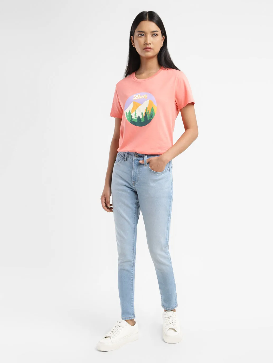 Function Fit Relaxed Look Women's 710 Blue Skinny Fit Mid Rise Jeans