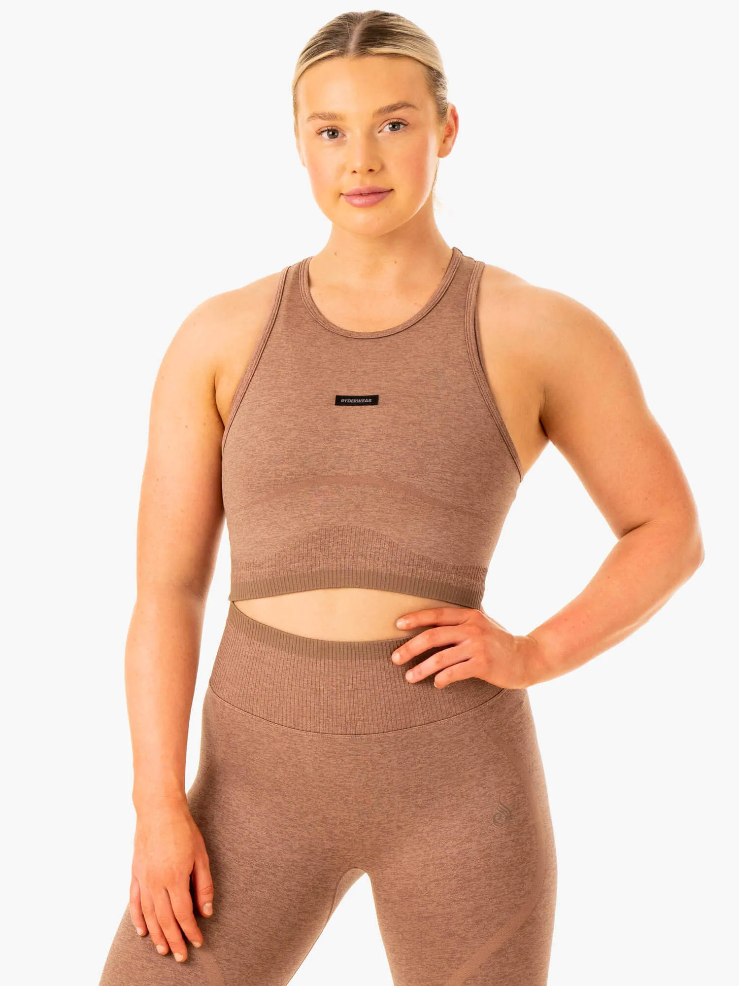 WindproofBarrierTechnology Excel Seamless Tank - Mocha Marl