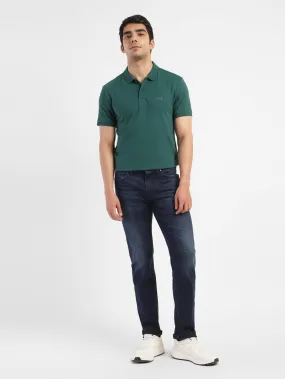 Breathable Textile Men's Chevron Polo T-shirt