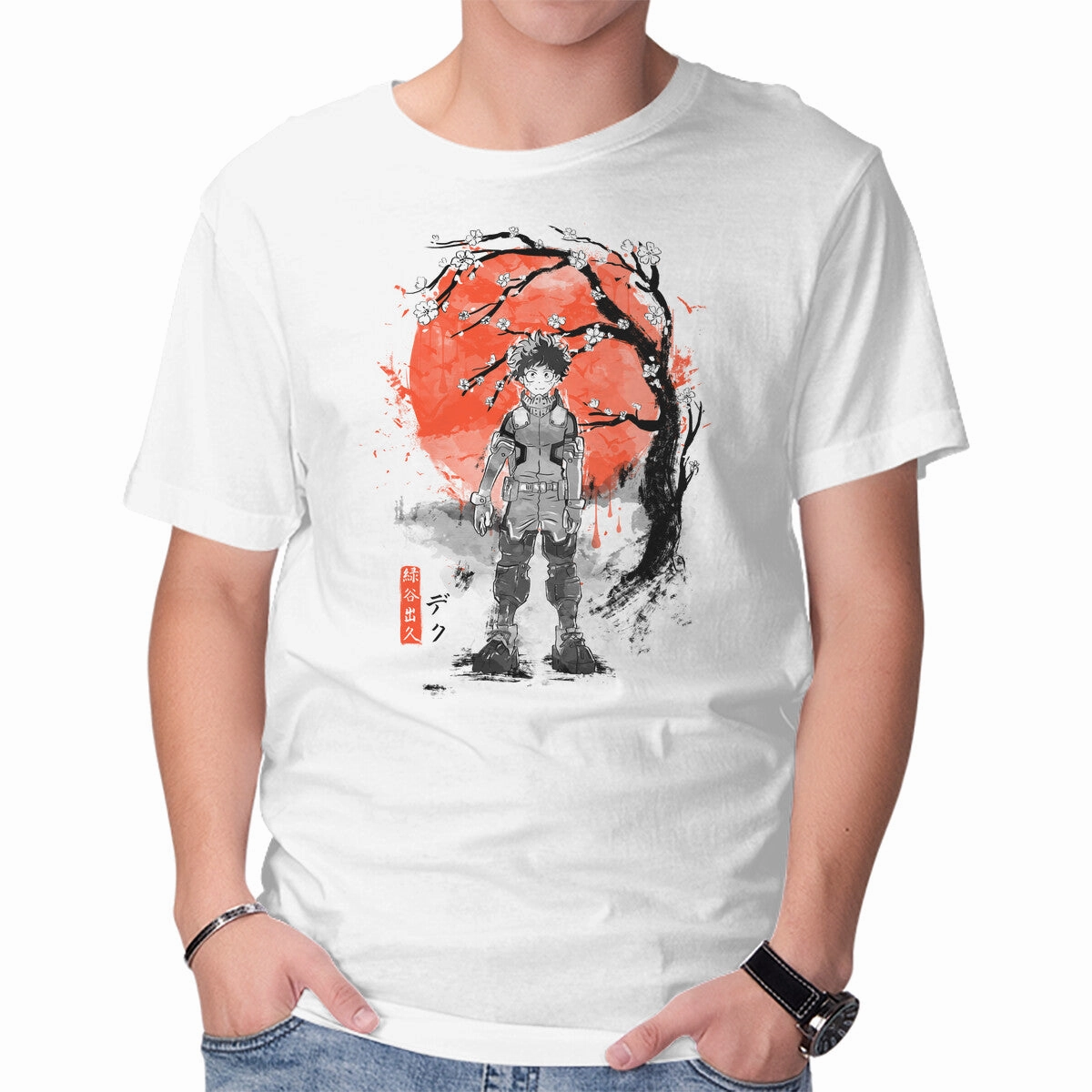 Deku At Sakura Tree Breathable Waist Everyday Look