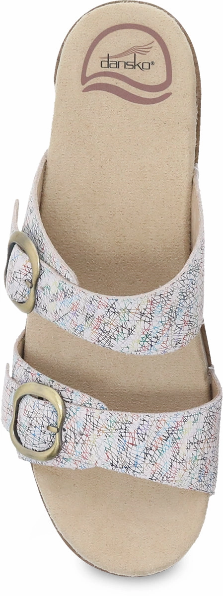 Flexible Travel Sandals Beach Fun Sophie - White Multi