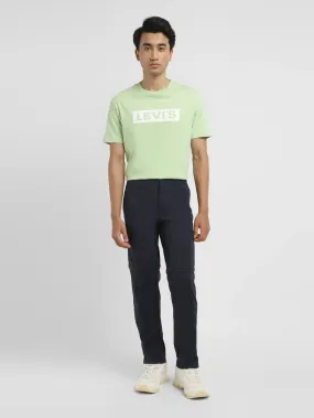 Men's Navy Regular Fit Detachable Cargo DoubleLayeredFabric Quick Dry Technology