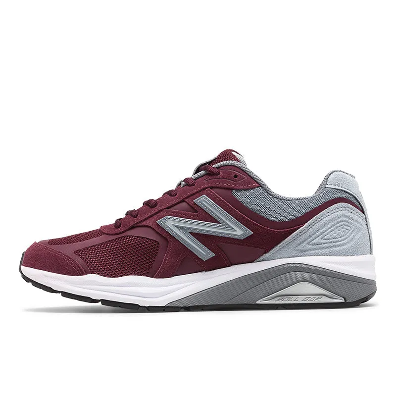 modern running shoes 1540v3 - Burgundy with Grey - Men's
