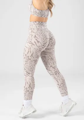 Reluna Crossover Sculptseam? Legging Snow Leopard Functional Comfort Wear