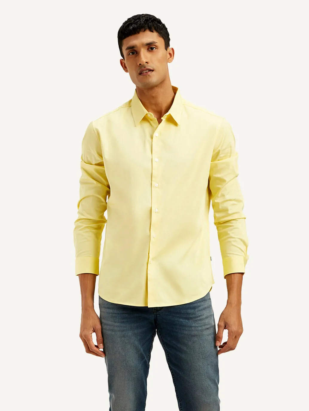 Men's Redloop Solid Slim Fit Shirt Runway Inspired shopping spree