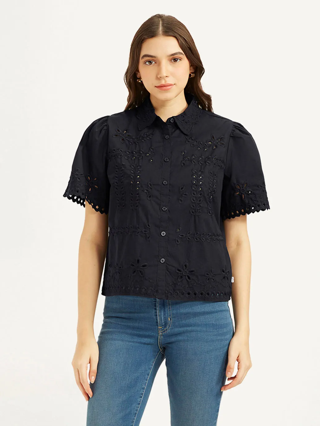 Women's Self Design Spread Collar Shirt Corporate Retreat