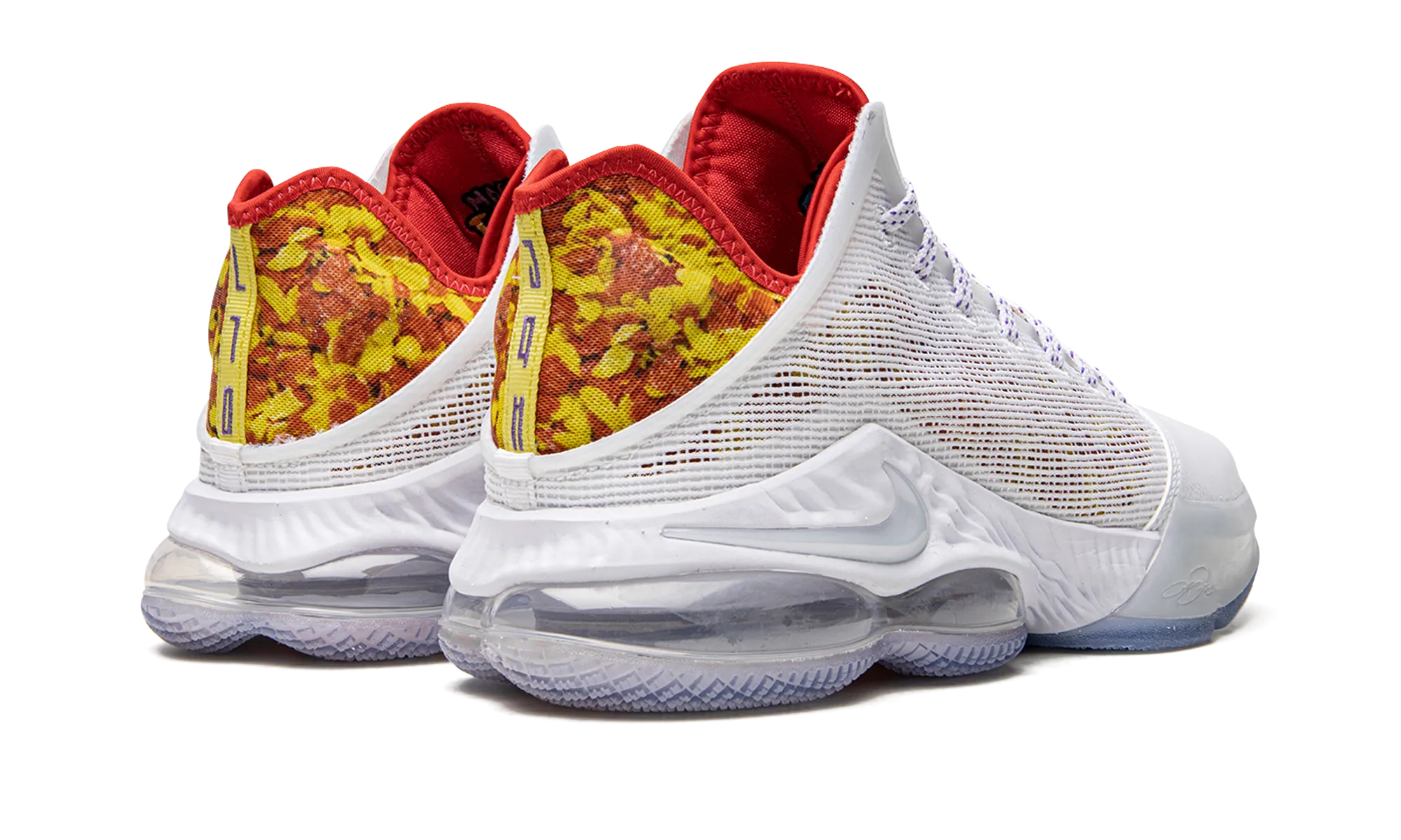 Soft Leather Hexagonal Traction Nodes LeBron 19 Low "Magic Fruity Pebbles"