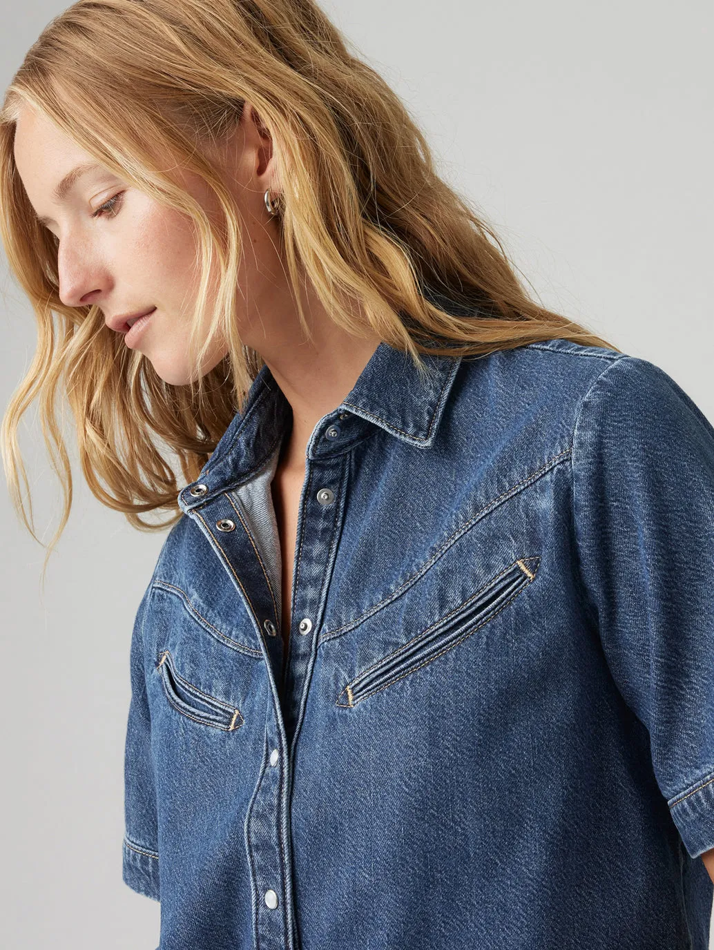 Women's Solid Spread Collar Shirt Versatile Outfit Everyday Layer