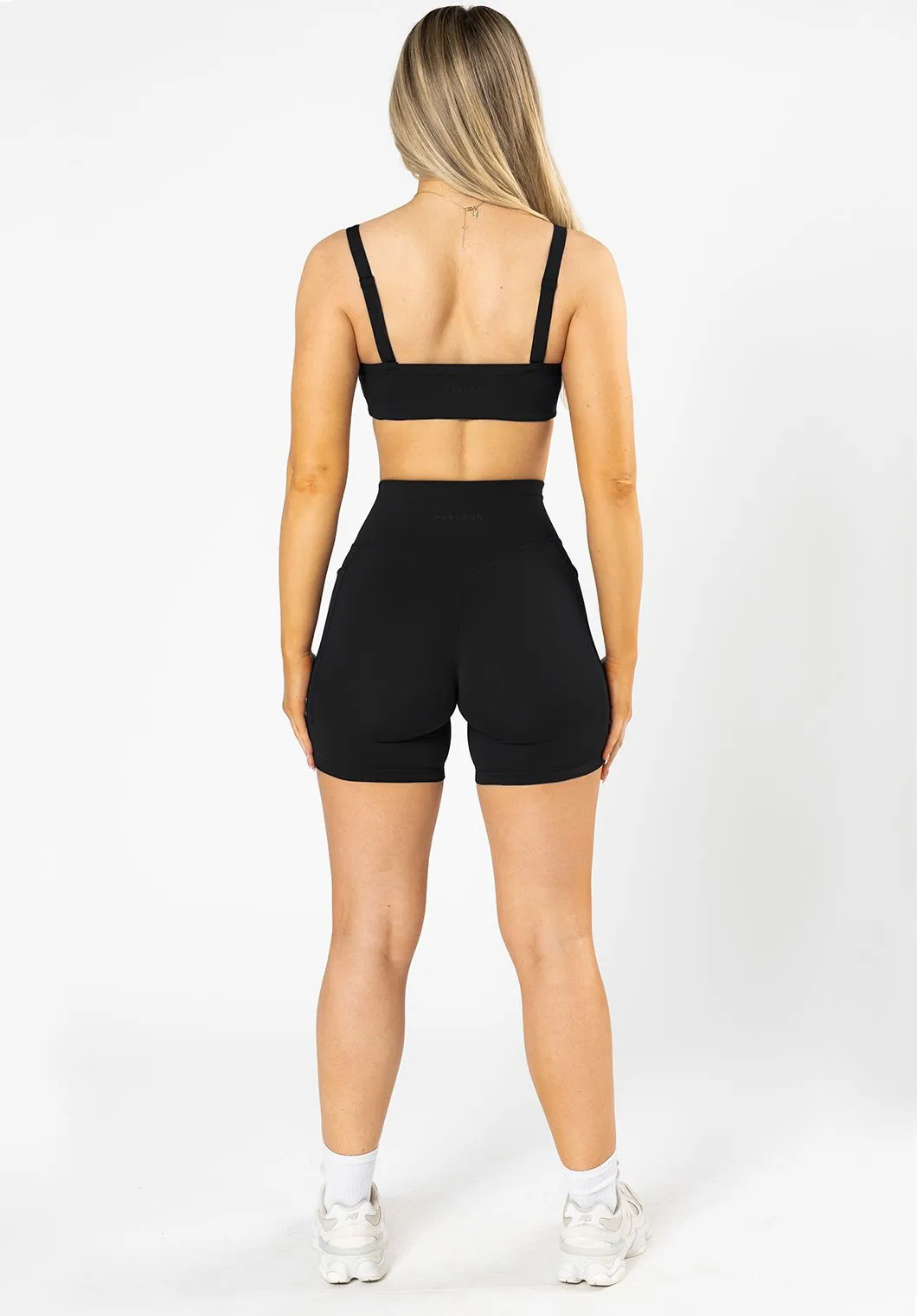 Reluna? Empower Sculptseam? Pocket Short 6?? Black ribbed texture