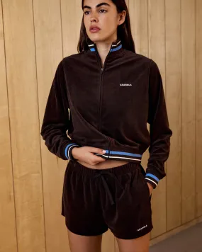 Travel Ready Terry Towelling Shorts - Coffee Bean