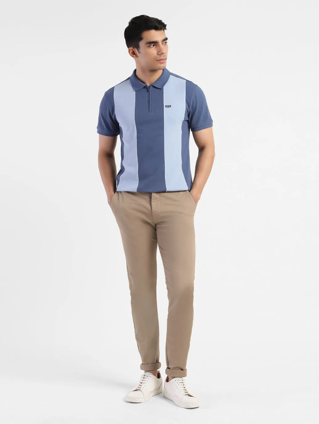 ErgonomicStitching Men's Slim Tapered Fit Trousers