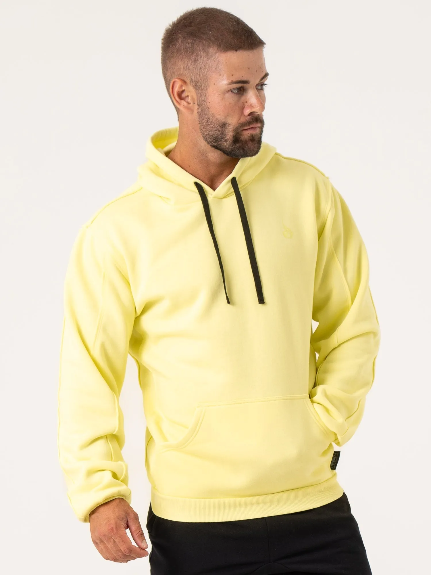 Seamless Edge Finishing Designer Inspired Force Hoodie - Lemon