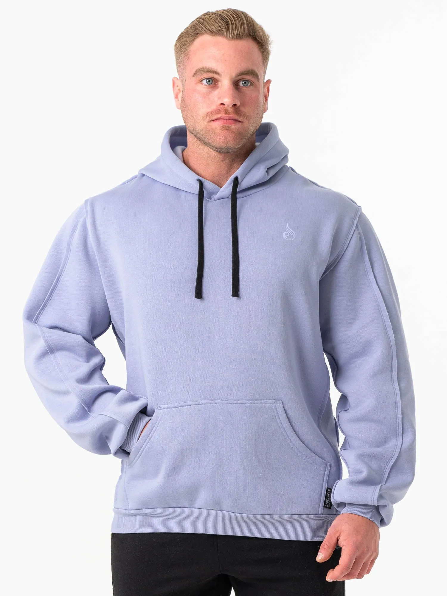 Anti Slip Cuffs Street Comfort Fit Force Hoodie - Lilac Blue