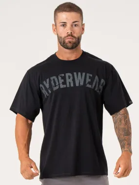 Force Oversized T-Shirt - Black Stretch Wear
