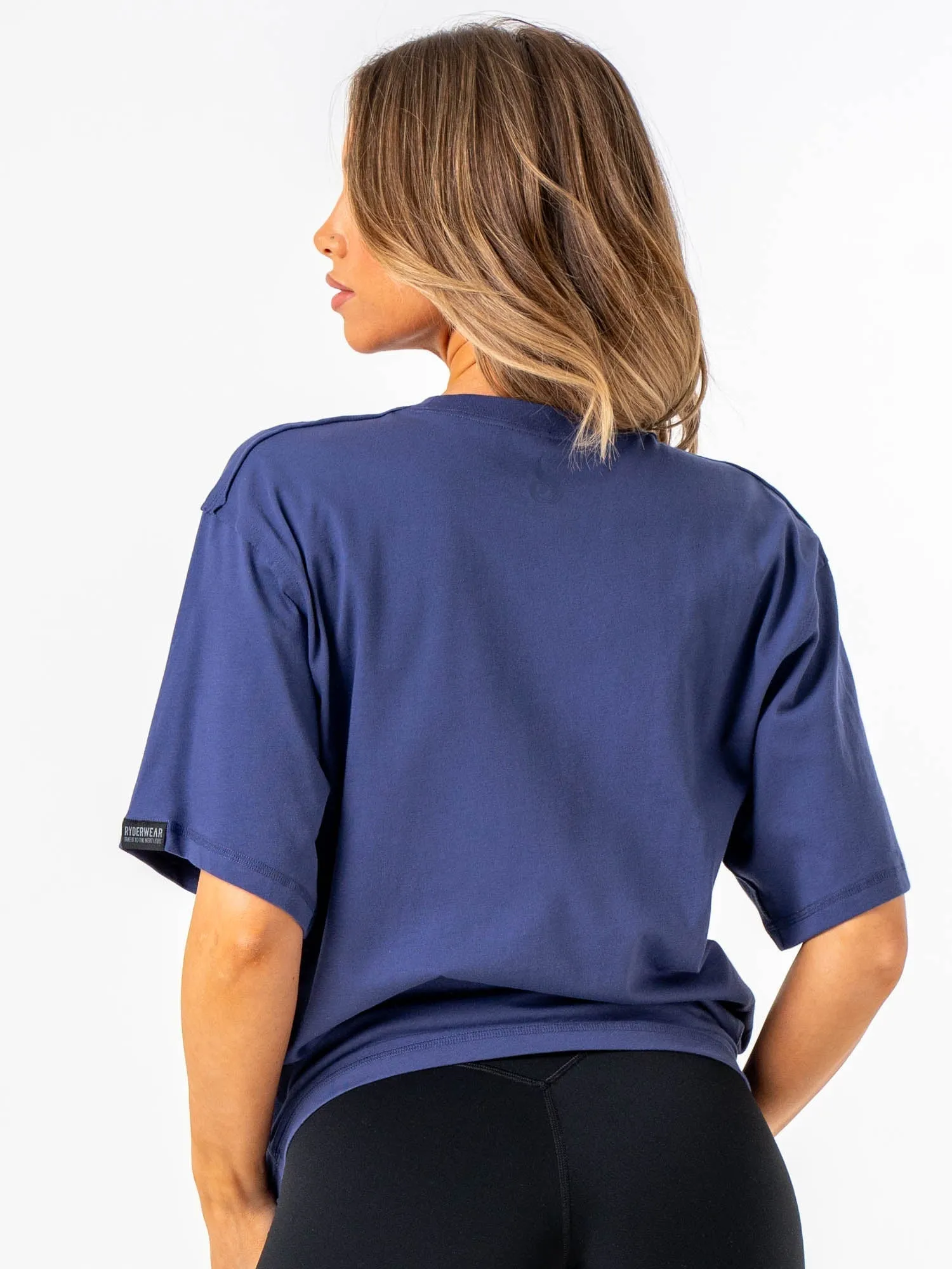 Breathable Performance Perfect Design Force Oversized T-Shirt - Indigo